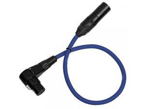 LyxPro Balanced XLR Cable Premium Series Microphone Cable, Speakers and Pro Devices Cable, 1.5 Ft RA Female- Blue LyxPro Balanced XLR Cable Premium Series Microphone Cable, Speakers and Pro Devices Cable, 1.5 Ft RA Female- Blue