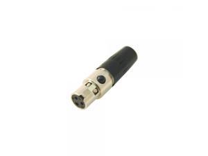 Switchcraft TA3FL Mini 3-Pin Female Microphone XLR Plug with Larger Cable Entry Switchcraft TA3FL Mini 3-Pin Female Microphone XLR Plug with Larger Cable Entry