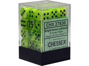 Chessex Dice D6 Sets Opaque Orange With Black for sale online 12mm Six Sided Die 36 