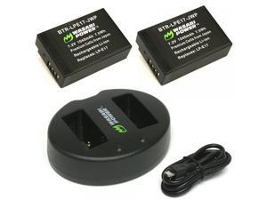 Wasabi Power Battery (2-Pack) and Dual Charger for Canon LP-E17 and Canon EOS 77D, 750D, 760D, 8000D, M3, M5, M6, Rebel T6i, T6s, Rebel T7i, KISS X8i Wasabi Power Battery (2-Pack) and Dual Charger for Canon LP-E17 and Canon EOS 77D, 750D, 760D, 8000D, M3, M5, M6, Rebel T6i, T6s, Rebel T7i, KISS X8i