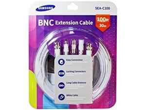 Samsung SEA-C100 Genuine 1080p BNC Power Cable 100ft w/ Coupler Compatible with SDH-C75100, SDH-C74040, SDH-B73040, SDH-B73045