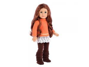 Hello Sunshine - 3 Piece Outfit - Tunic, Leggings and Boots.?18 inch doll clothes (Doll Not Included)