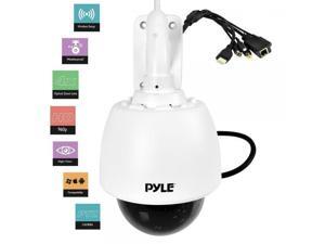 Pyle PTZ Outdoor IP Camera HD 960p - Weatherproof Wireless Remote Home WiFi Security Surveillance h.264 ONVIF Video - Outside Pan Tilt Dome 4x Optical Zoom for PC iOS and Android - PIPCAMHD46 White Pyle PTZ Outdoor IP Camera HD 960p - Weatherproof Wireless Remote Home WiFi Security Surveillance h.264 ONVIF Video - Outside Pan Tilt Dome 4x Optical Zoom for PC iOS and Android - PIPCAMHD46 White
