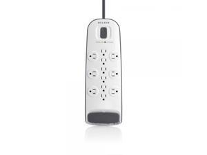 Belkin 12-Outlet Advanced Power Strip Surge Protector with 8-Foot Power Cord and Telephone / Coaxial Protection, 4000 Joules (BV112230-08) Belkin 12-Outlet Advanced Power Strip Surge Protector with 8-Foot Power Cord and Telephone / Coaxial Protection, 4000 Joules (BV112230-08)