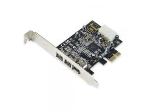Syba SY-PEX30016 3 Port Firewire 1394B & 1394A PCIe 1.1 x1 Card TI XIO2213B Chipset Syba SY-PEX30016 3 Port Firewire 1394B & 1394A PCIe 1.1 x1 Card TI XIO2213B Chipset
