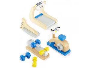 Hape Wooden Doll House Furniture Home Gym Playset and Accessories Hape Wooden Doll House Furniture Home Gym Playset and Accessories
