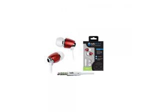 Bell'O Digital BDH441RD In-Ear Headphones with Precision Bass, Red