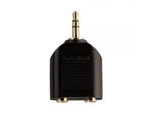 RadioShack Gold-Plated Y-Adapter 1/8 Inch Stereo Jack-to-1/8 Inch Stereo Plug
