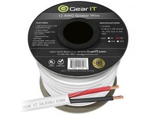 12 AWG CL2 OFC In Wall Speaker Wire, GearIT Pro Series 12 AWG Gauge (100 Feet / 30.48 Meters / White) OFC Oxygen Free Copper UL CL2 Rated In-Wall Speaker Wire Cable for Home Theater and Car Audio 12 AWG CL2 OFC In Wall Speaker Wire, GearIT Pro Series 12 AWG Gauge (100 Feet / 30.48 Meters / White) OFC Oxygen Free Copper UL CL2 Rated In-Wall Speaker Wire Cable for Home Theater and Car Audio