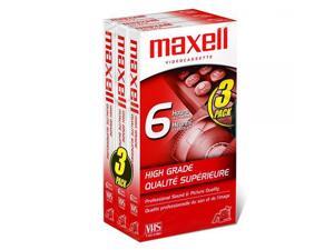 Maxell High Grade T-120 VHS Tape, 3 Pack Maxell High Grade T-120 VHS Tape, 3 Pack