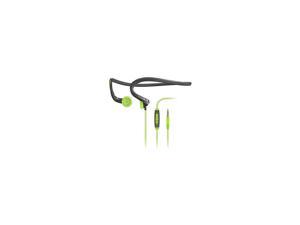 Sennheiser PMX 684i Fitness Workout Sports Running and Cycling Earbud/in ear Ultralight Apple/iPhone/iPad compatible Neckband Headphone Grey/Green color Headset sweat and water resistant