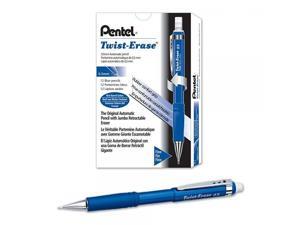 Pentel Twist-Erase III Mechanical Pencil ,0.5mm , Blue Barrel, 12 Pack (QE515C) Pentel Twist-Erase III Mechanical Pencil ,0.5mm , Blue Barrel, 12 Pack (QE515C)
