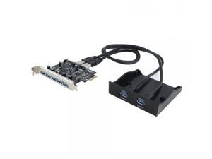 Sedna - PCIE 7 Port USB 3.0 Adapter Supporting Windows 8 UASP, with Front Panel Sedna - PCIE 7 Port USB 3.0 Adapter Supporting Windows 8 UASP, with Front Panel