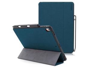 Prodigee Expert Blue for iPad Pro (New 2017) 10.5" Protective Magnetic Flap Smart case Hard Impact resistant cover 2 viewing angles with stand capability Auto Sleep/Wake Apple pencil holder