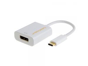 USB C to DP, CableCreation USB Type C to DisplayPort adapter, USB-C to DP Ultra HD 4K Adapter for MacBook Pro/MacBook, Google ChromeBook Pixel and more, White USB C to DP, CableCreation USB Type C to DisplayPort adapter, USB-C to DP Ultra HD 4K Adapter for MacBook Pro/MacBook, Google ChromeBook Pixel and more, White