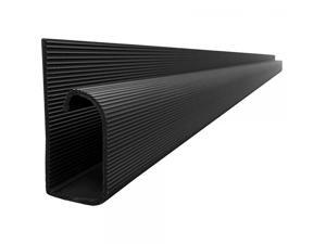 J Channel Cable Raceway - Black - 48" Length J Channel Cable Raceway - Black - 48" Length