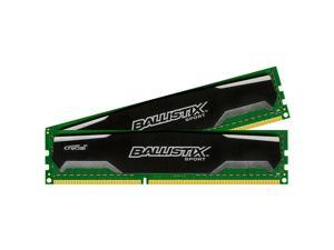 Ballistix Sport 8GB Kit (4GBx2) DDR3 1600 MT/s (PC3-12800) UDIMM 240-Pin Memory - BLS2KIT4G3D1609DS1S00