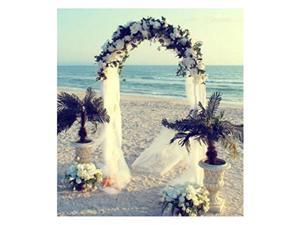 WHITE METAL ARCH 7.5 FT for Wedding Party Bridal Prom Garden Floral Decoration WHITE METAL ARCH 7.5 FT for Wedding Party Bridal Prom Garden Floral Decoration
