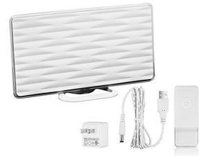 ViewTV VT-826DJ 50 Mile Range HDTV All-In-One Indoor HD Amplified Digital TV Antenna with Built-In Wireless Doorbell Receiver, USB Power Supply - White ViewTV VT-826DJ 50 Mile Range HDTV All-In-One Indoor HD Amplified Digital TV Antenna with Built-In Wireless Doorbell Receiver, USB Power Supply - White