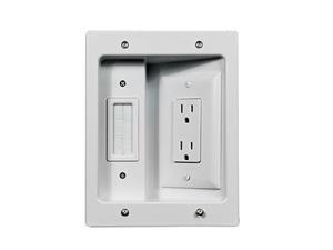 Legrand - On-Q HT2102WHV1 Flat Panel in Wall Cable Management TV Connection Kit, White Legrand - On-Q HT2102WHV1 Flat Panel in Wall Cable Management TV Connection Kit, White