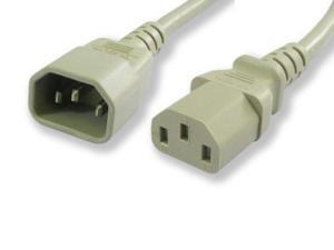 Lynn Electronics C13C1410AGY-5F 10-Amp/125-volt 5-Feet Power Cord IEC 60320 C13 to IEC 60320 C14, Gray