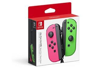 nintendo switch  joycon l/rneon green/neon pink splatoon 2 japan import