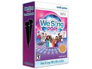 we sing pop with 2 microphones  nintendo wii 2 mic bundle