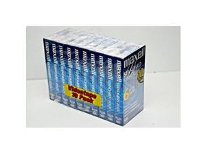 maxell 10pk vhs cassette standard grade t120, 6 hour 10 pack maxell 10pk vhs cassette standard grade t120, 6 hour 10 pack