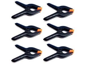 LimoStudio 6 PCS Black Nylon Muslin / Paper Photo Backdrop Background Clamps, 3.75 inch, AGG1242