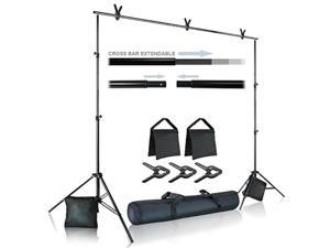 Photo/Video Accent Julius Studio 6.5 Inch Photography Continuous Light Head with Reflector Side and 150W JDD Light Bulb 86 Inch Adjustable Light Stand Background Studio Lighting Kit PR11_AM1 