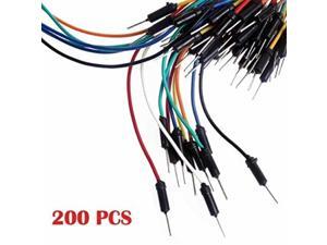 happy will 200 pcs breadboard jumper wires/jump wire mix long and short m/m for circuit board