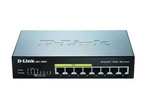D-Link DGS-1008P 8-Port Gigabit Unmanaged Desktop Switch w/ 4 PoE Ports