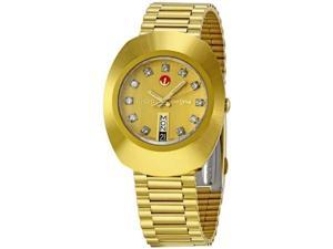 rado men's r12413493 original gold dial watch
