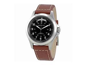 hamilton men's h64455533 khaki king series stainless steel automatic watch with brown leather band hamilton men's h64455533 khaki king series stainless steel automatic watch with brown leather band