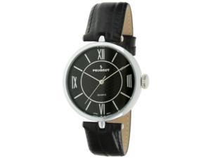 peugeot women's 3033bk analog display japanese quartz black watch