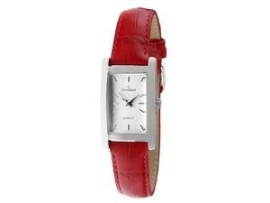 peugeot women's 3008rd rectangular watch with leather band