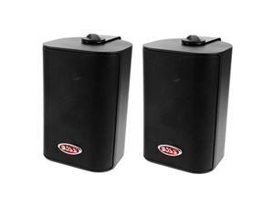 boss audio mr4.3b 200 watt per pair, 4 inch, full range, 3 way weatherproof marine speakers sold in pairs