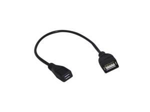 ycs basics 9 inch usb 2.0 a female to micro b female extension cable