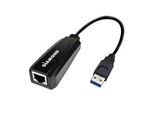 Diamond UE3000, USB to RJ45, USB 3.0 to 10/100/1000 Gigabit Ethernet LAN Network Adapter for Windows 10, 8.1, 8, 7, Mac OS, Linux OS and Chrome OS (UE3000)