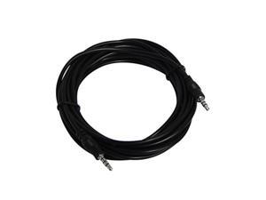 YCS Basics 12 Foot 3.5mm Male To Male 4 Conductor Aux / Headphone Cable