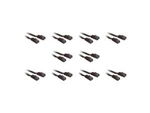 cat6 black flat ethernet patch cable, 32 awg, 6 foot  10 pack
