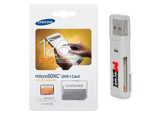 samsung evo 128gb microsd xc ultra uhs1 class 10 memory card for samsung galaxy tab a e s2 9.7 8.0 inch a8 j5 xcover 3 j1 core prime note edge 4 & sd memory card reader
