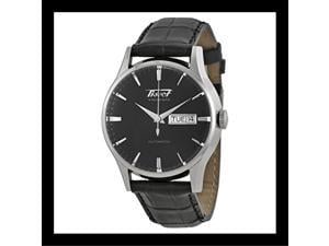 tissot men's visodate automatic black watch