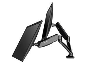 loctek monitor arm dual monitor mounts stand support, full motion swivel gas spring for 10''27'' lcd computer vesa monitor dual arm desk mount loctek monitor arm dual monitor mounts stand support, full motion swivel gas spring for 10''27'' lcd computer vesa monitor dual arm desk mount