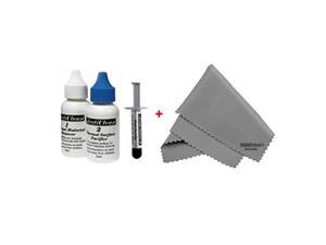 arctic silver 5  3.5 grams with arcticlean 60 ml combo kit + microfiber 7" x 6" cleaning cloth