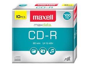 maxell max648210 cd recordable media, cdr, 40x, 700 mb, 10 pack slim jewel case maxell max648210 cd recordable media, cdr, 40x, 700 mb, 10 pack slim jewel case