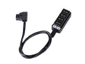 Koolertron Male D-Tap B Type Power Tap to 4-Port Female D-Tap P-Tap Hub Adapter Splitter for Photography Power Koolertron Male D-Tap B Type Power Tap to 4-Port Female D-Tap P-Tap Hub Adapter Splitter for Photography Power