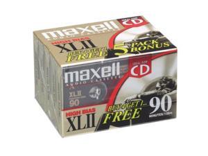 Xlii 90 High Bias Audio Cassette Tape -5-Pack Xlii 90 High Bias Audio Cassette Tape -5-Pack