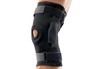 futuro hinged knee brace, adjust to fit, black, firm stabilizing support