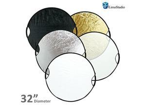 limostudio photography photo studio 32" new handheld 5in1 collapsible lighting reflector board disc, agg1490